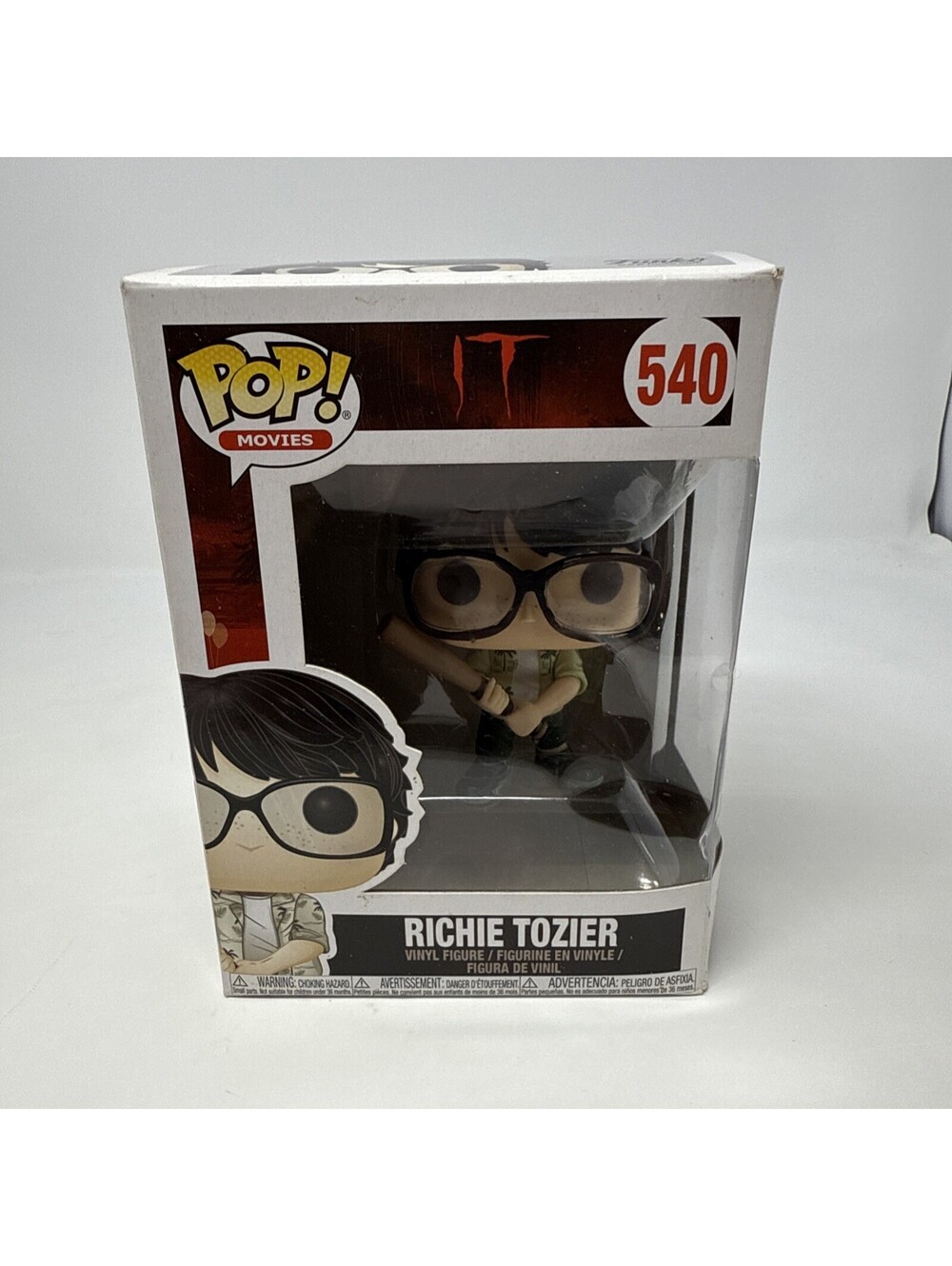 Funko Pop Vinyl Figure-Pop! Movies- IT #540 Richie Tozier